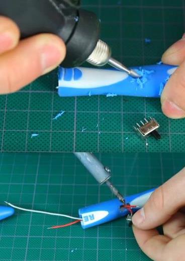 切割撥動(dòng)開關(guān)安裝的位置